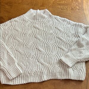 American Eagle Outfitters Knit Sweater - Cream " Rory Gilmore" size~ med